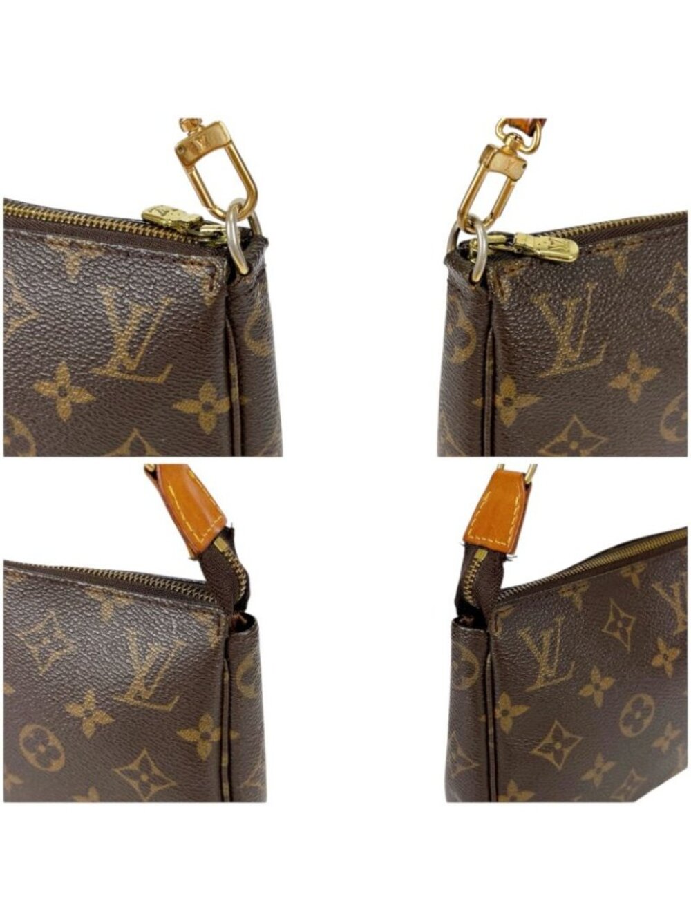 Louis Vuitton Accessoire Pochette Monogram Leather Accessory Pouch Mini Handbag - Picture 5 of 12